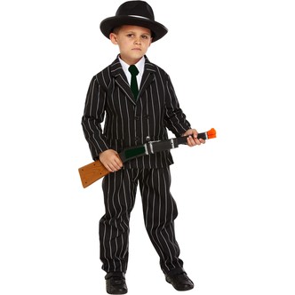Gangster kostume 4-6 år