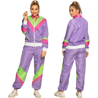 Campinghabit 80er lilla, XL