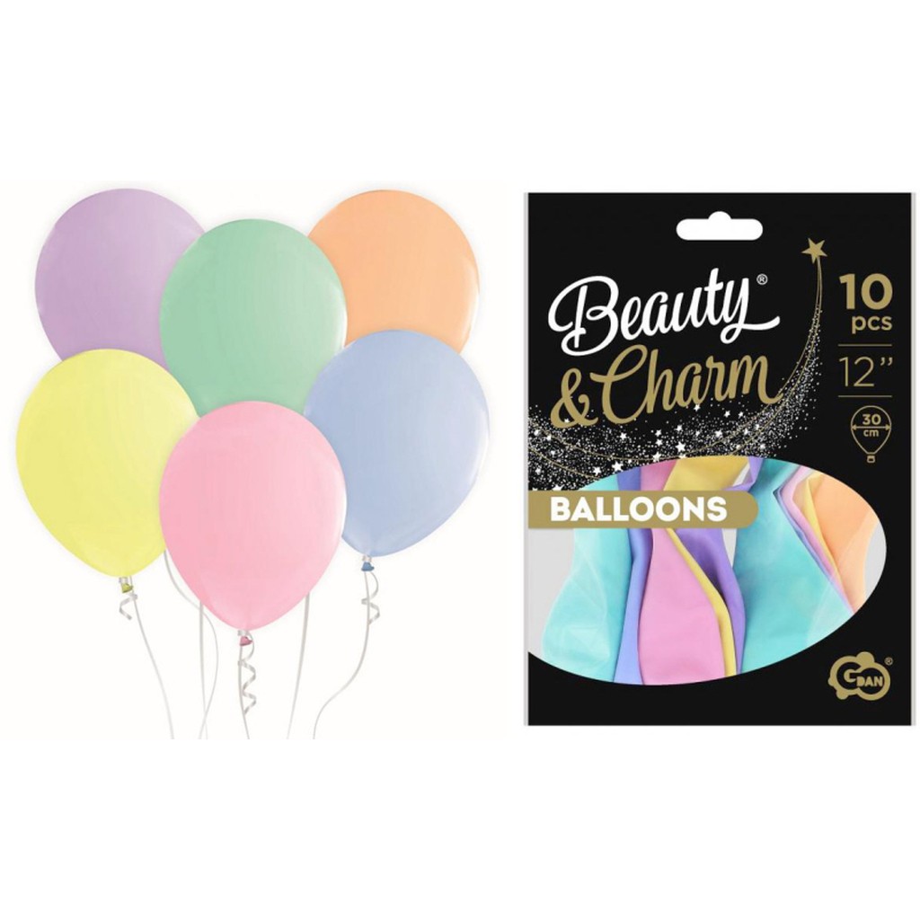 Ballon 30 cm pastel 10-pak