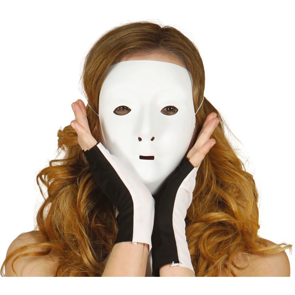 Maske plast, hvid