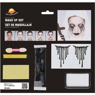 Zombie nonne makeup sæt