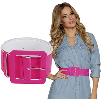 80er bælte bredt, neon pink