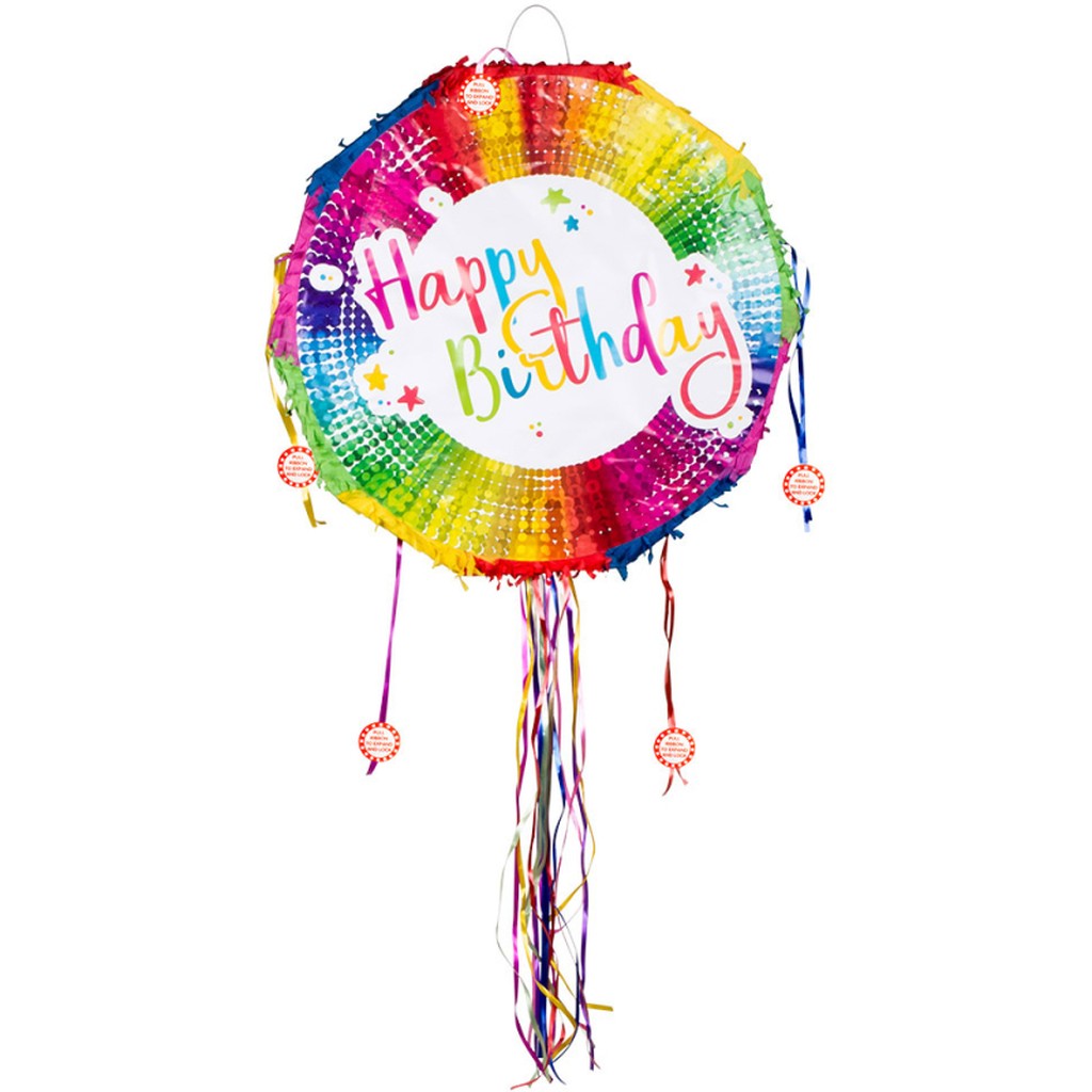 Pinata Happy Birthday 44x44x9 cm