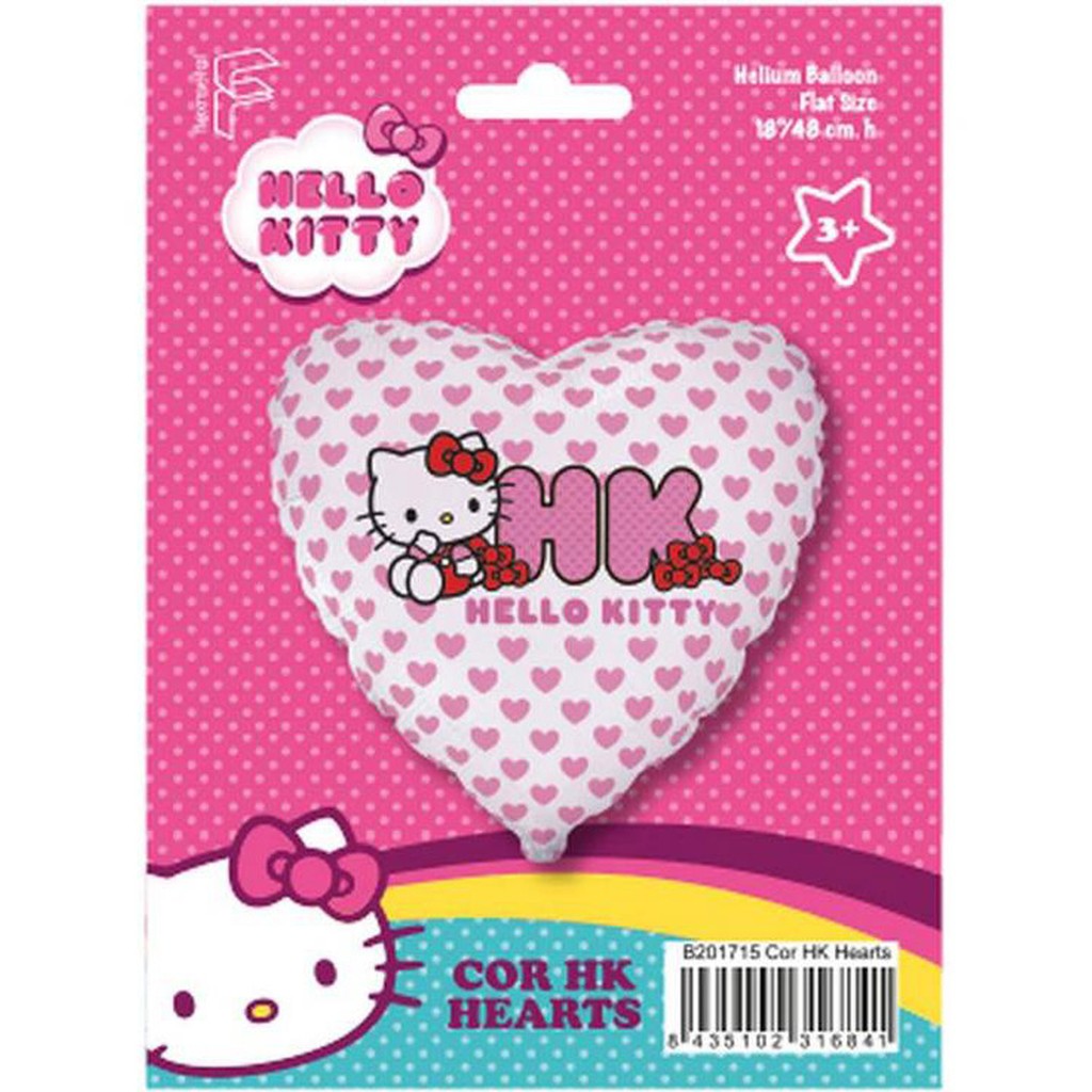 Ballon Hello Kitty hjerter
