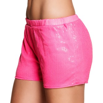 Hotpants pink paillet, M