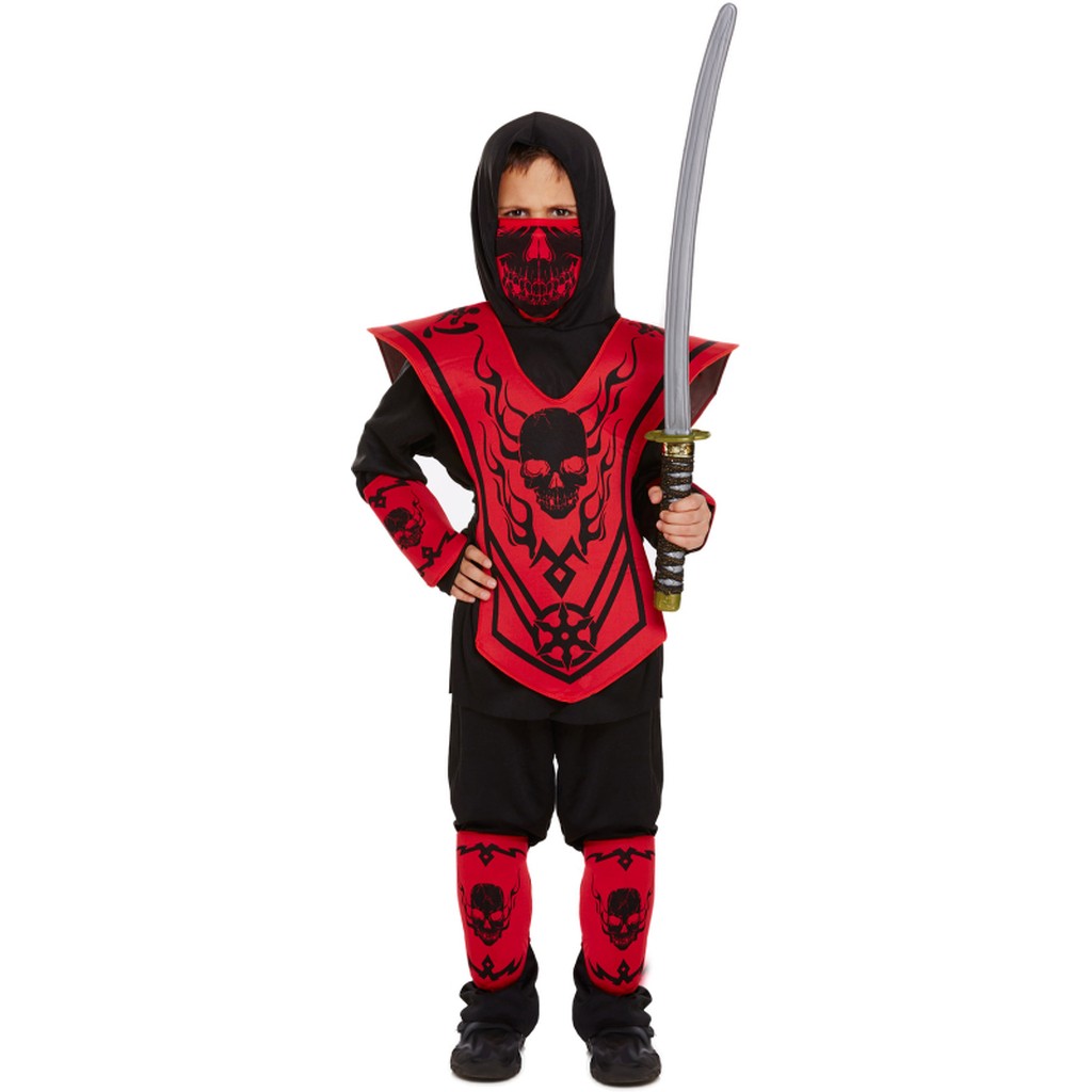 Ninja kostume 7-9 år