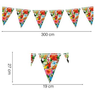 Flagguirlande Hawaii 3m