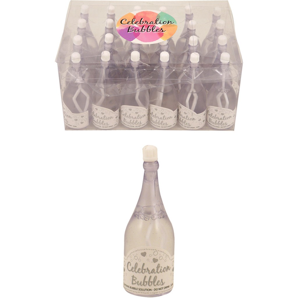 Sæbeboble flaske klar 24-pk