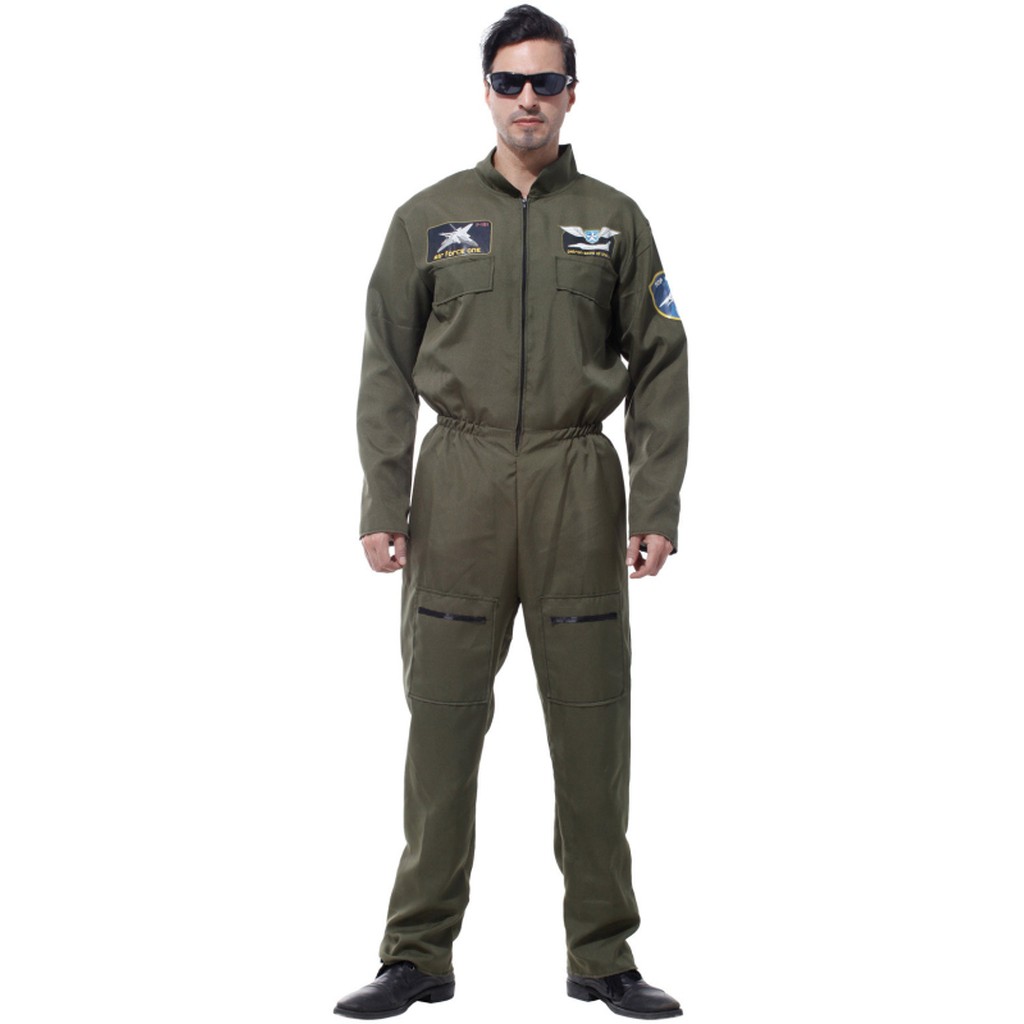 Jagerpilot kostume, str. M