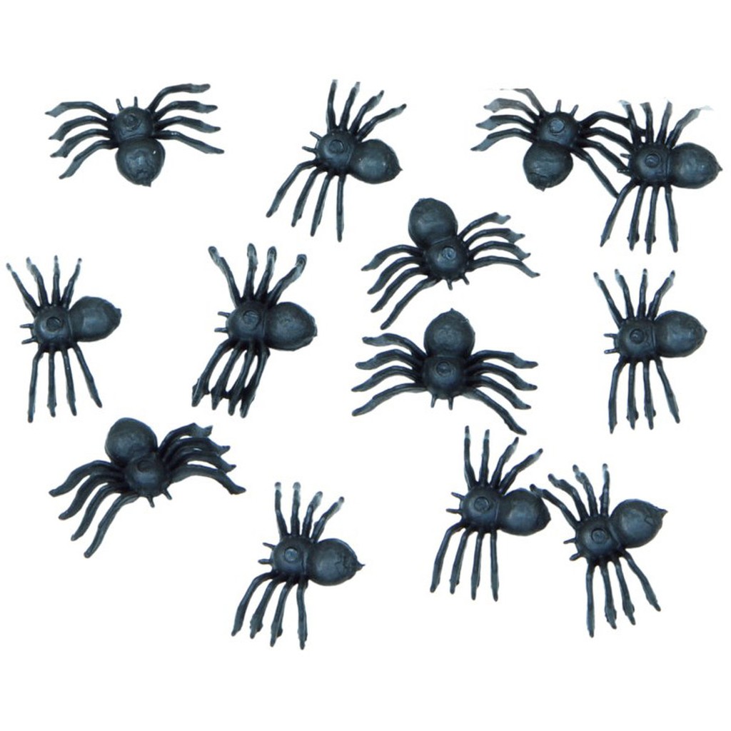 Edderkopper 1,5 cm 70-pak