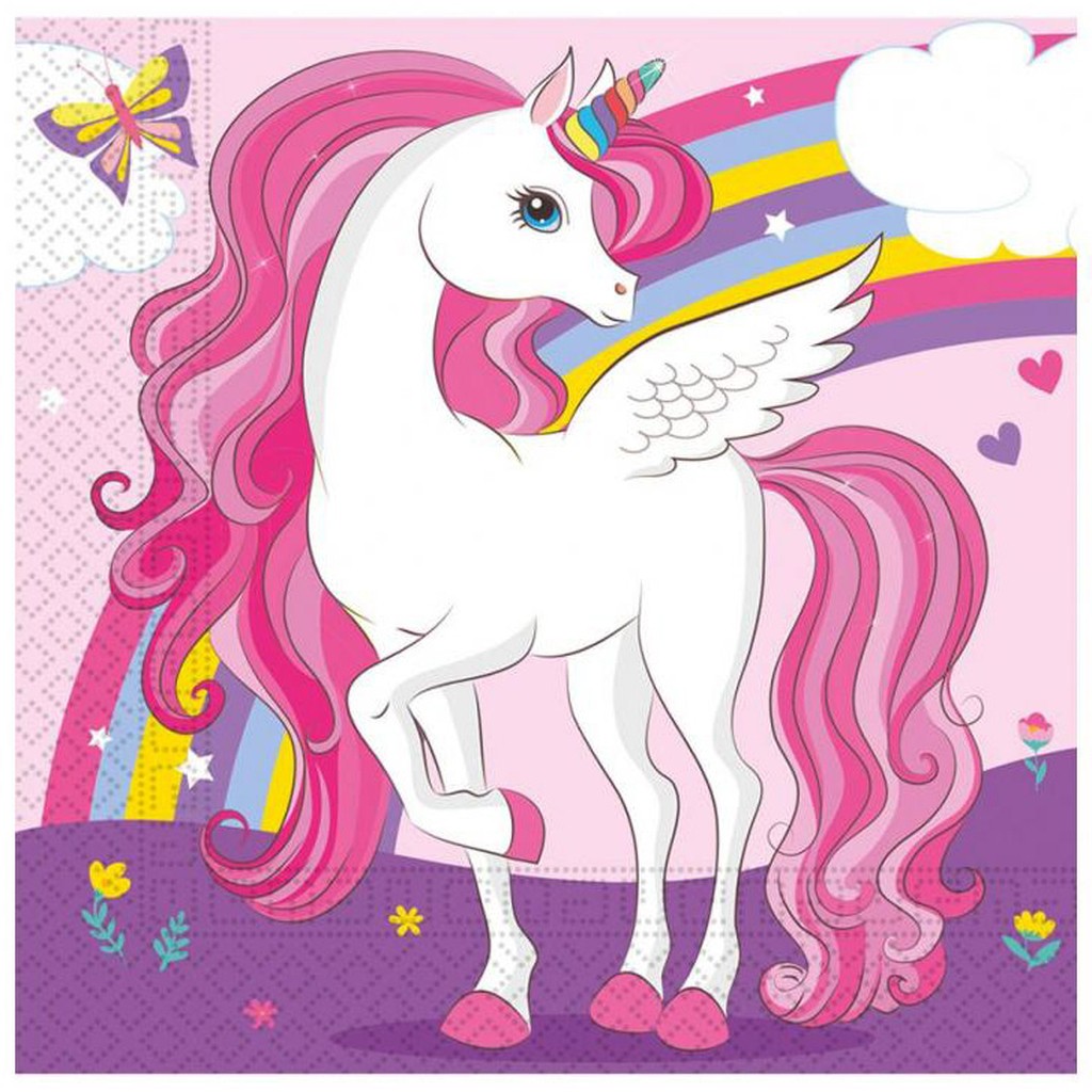 Unicorn servietter 20-pak