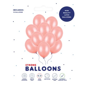 Balloner rosaguld 30 cm 10-pak