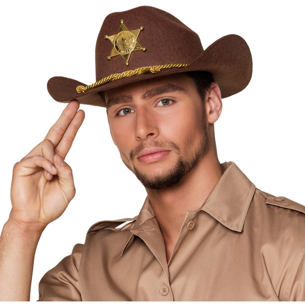 Cowboyhat Deputy Sherif, brun