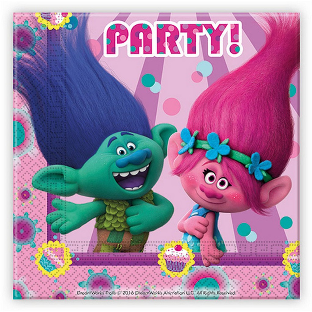 Trolls party servietter 20-pak