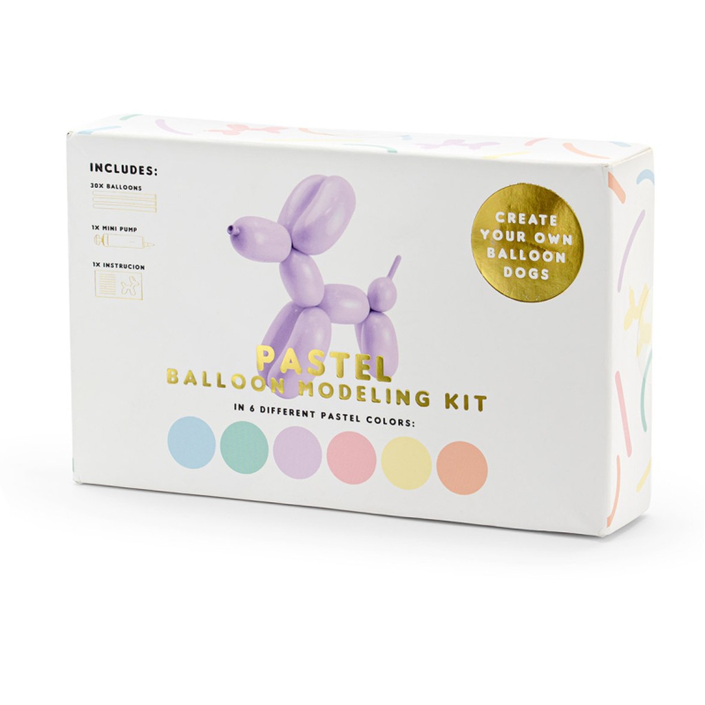 Ballondyr sæt pastel