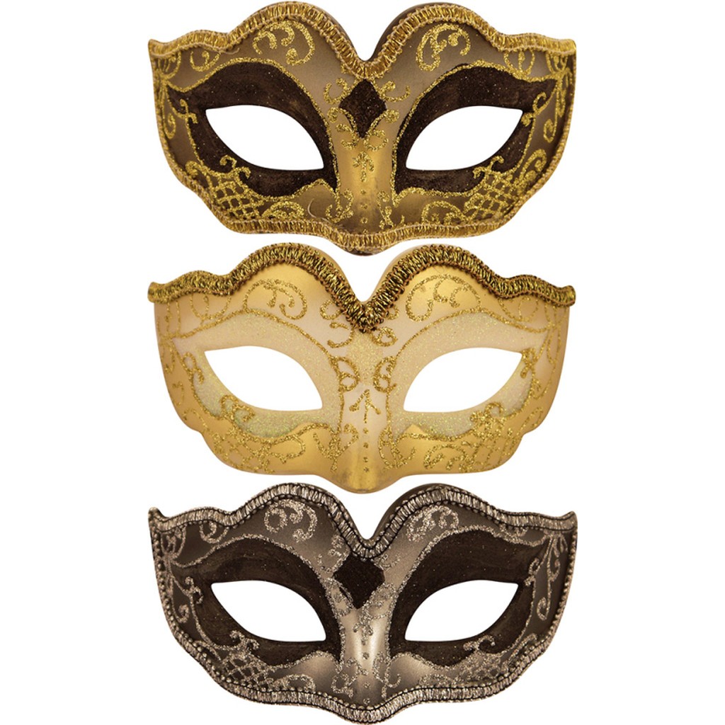 Maskerade-maske glitter
