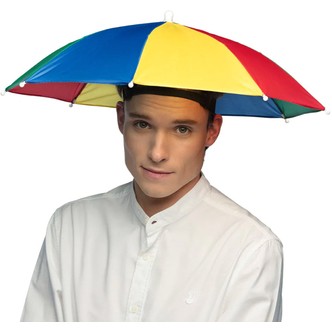 Paraply-hat regnbue