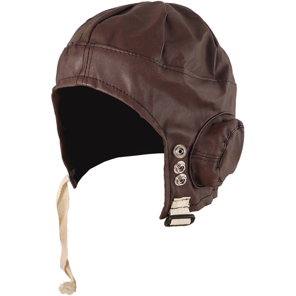 Pilot-hue retro, læderlook