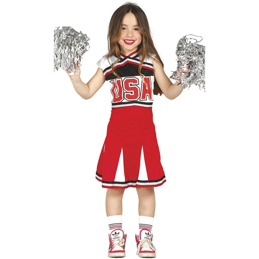Cheerleader kostume 10-12år