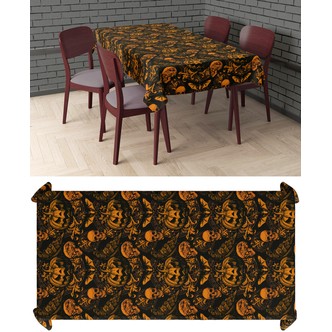 Gothic græskar dug 137x274 cm