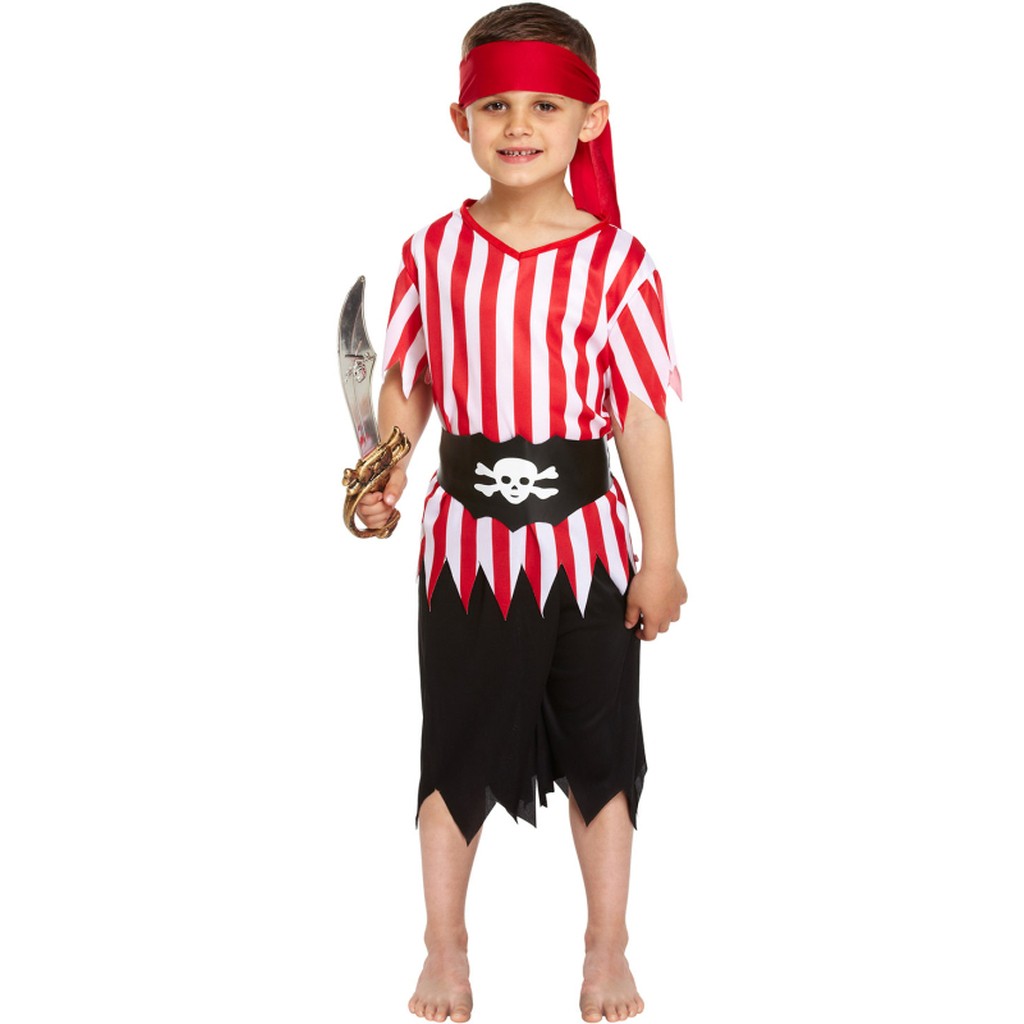 Pirat kostume, 7-9 år