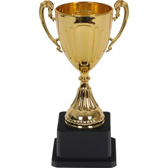Pokal på fod 20 cm, guld