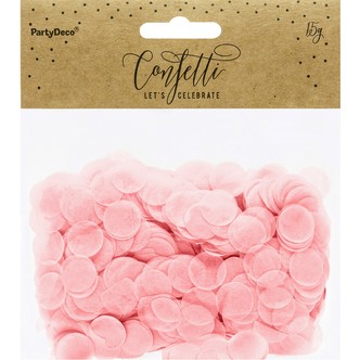 Papir konfetti 15 g, lyserød