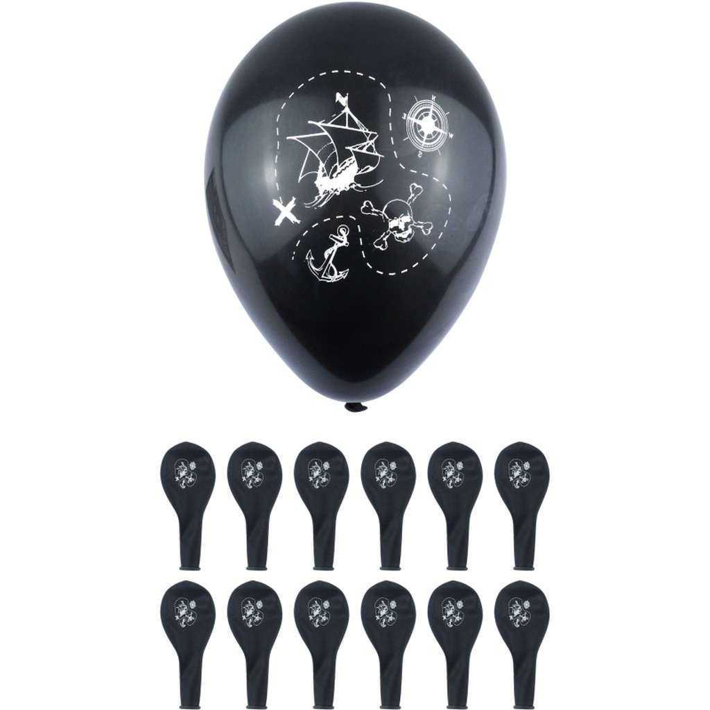 Pirat balloner 23 cm 12-pak