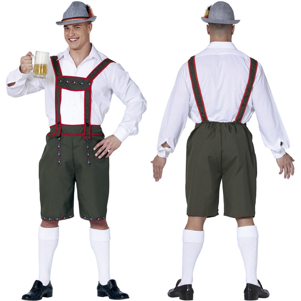Lederhosen oliven, str. L