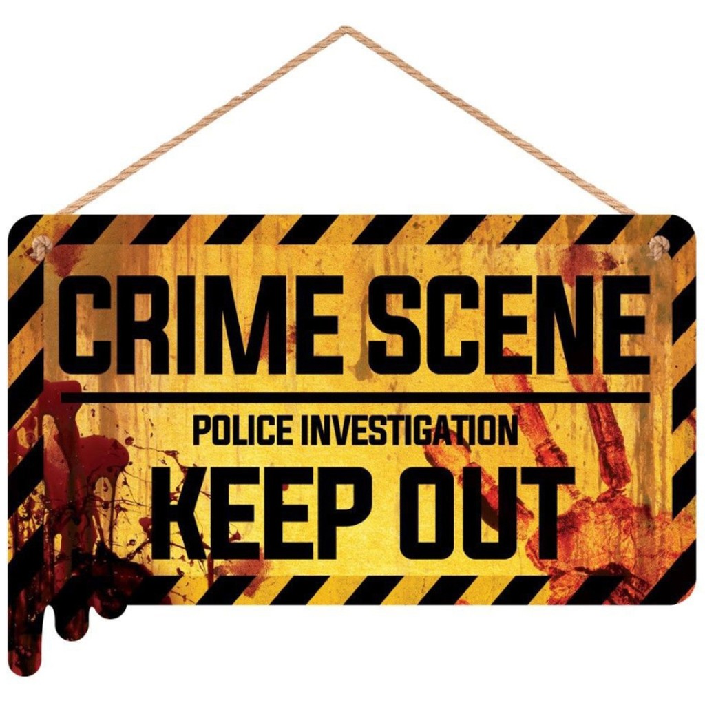 Crime Scene Keep Out skilt