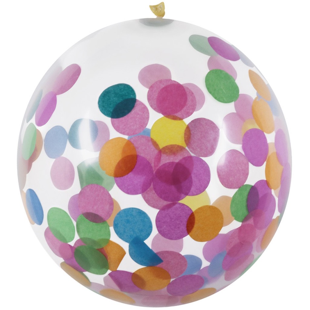 Konfetti ballon multi 5-pak