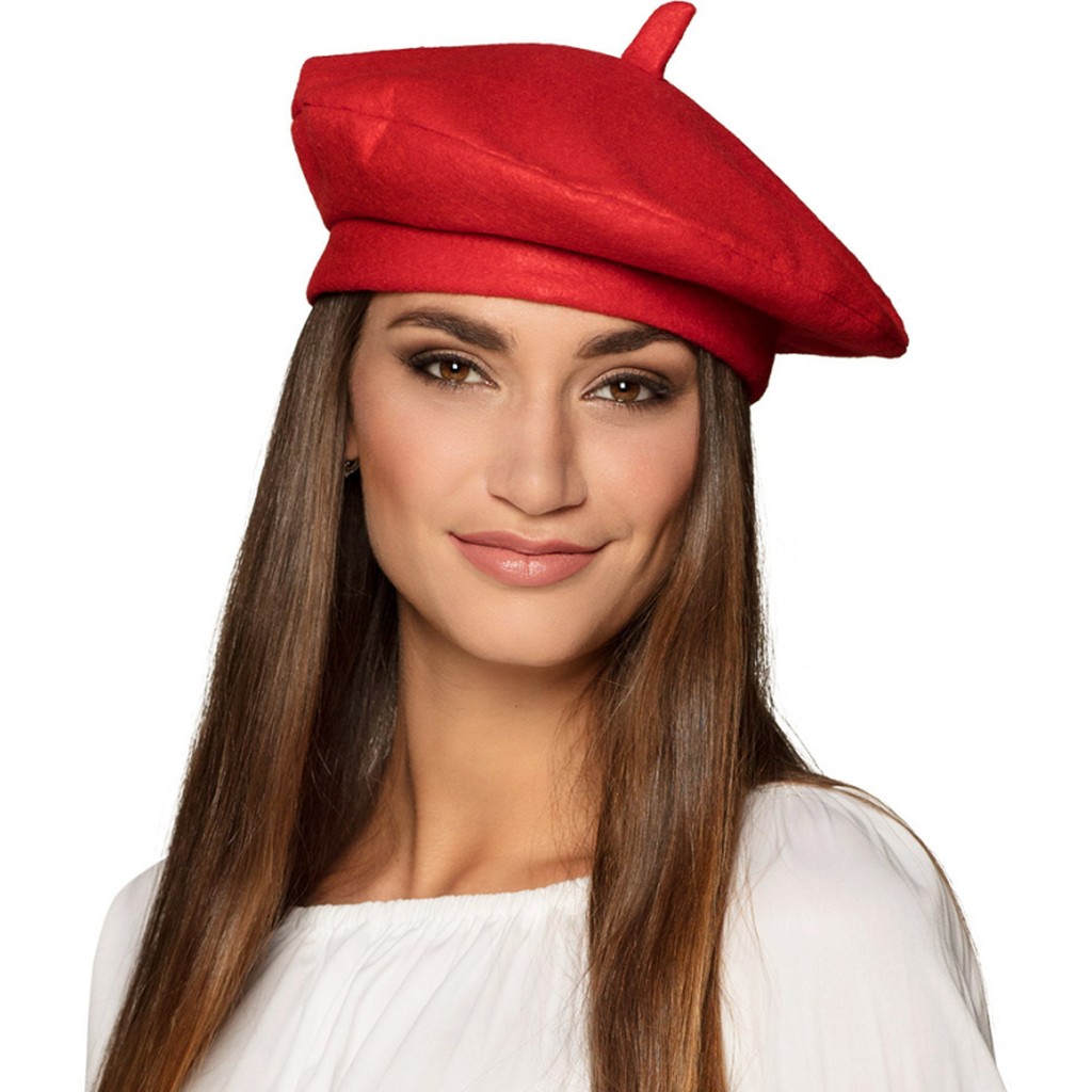 Fransk baret hat, rød