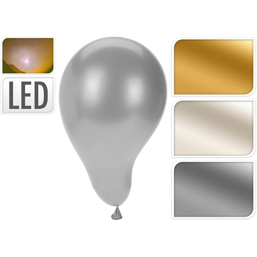 LED-ballon metallic 3-pak