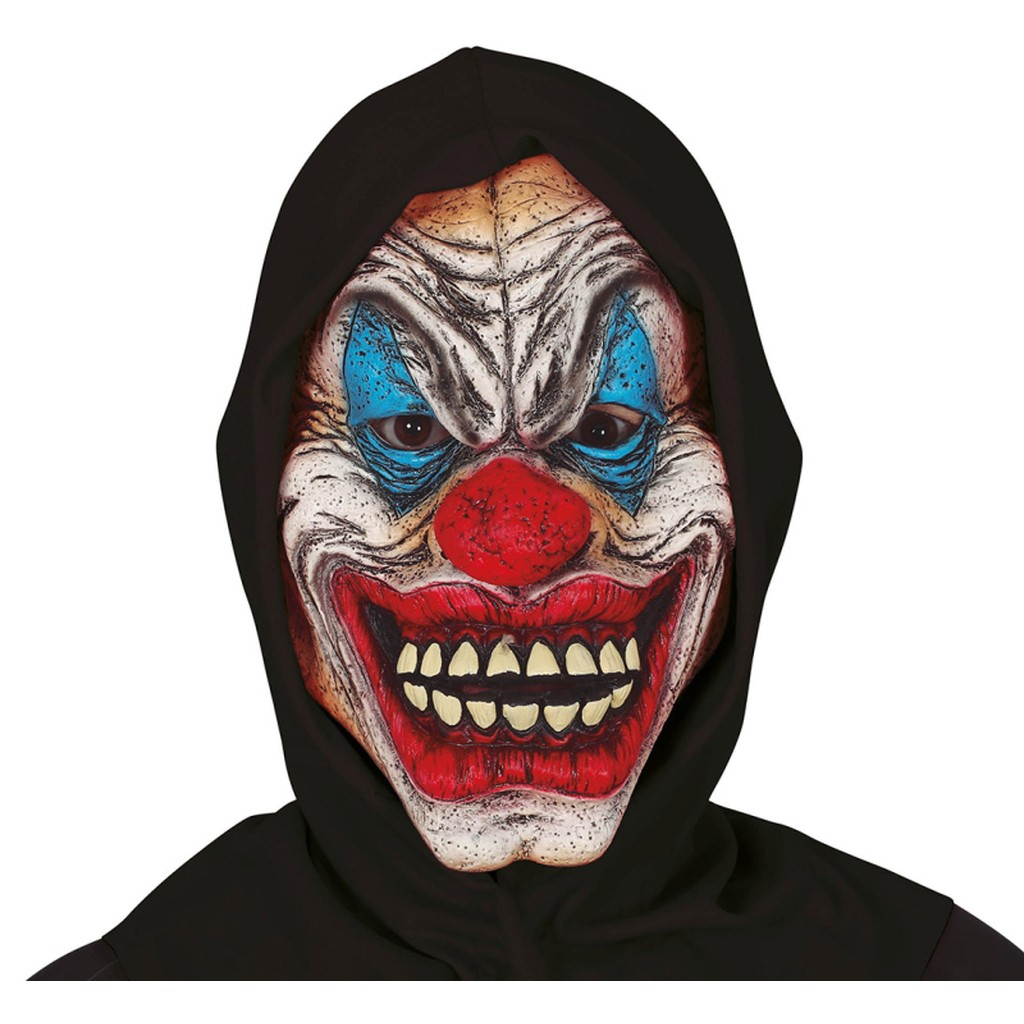 Dræberklovn maske med hætte