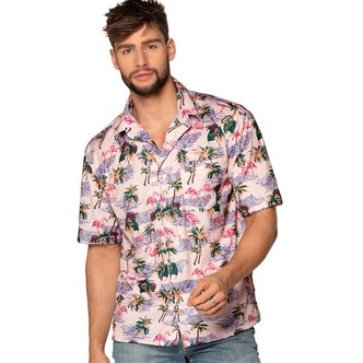 Hawaii skjorte flamingo L