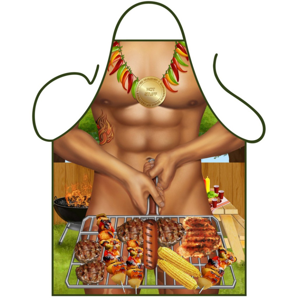 Forklæde barbecue man