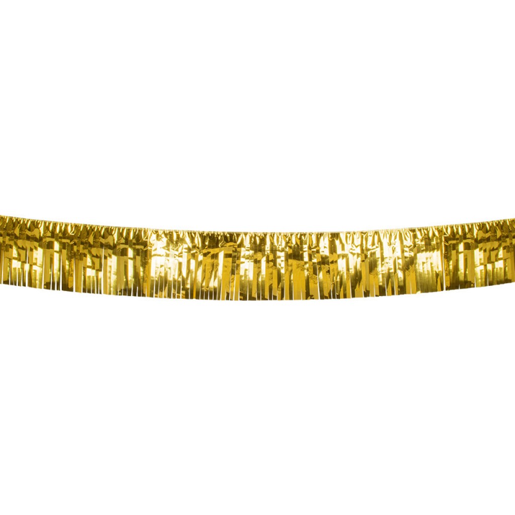 Guirlande lametta guld 6 m