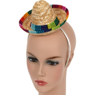 Mini-sombrero på hårbøjle