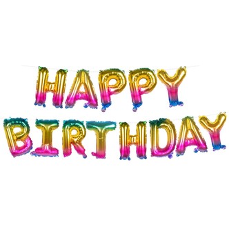 Happy Birthday guirlande 8m