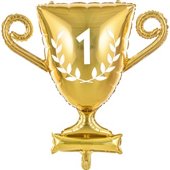 Folieballon pokal guld