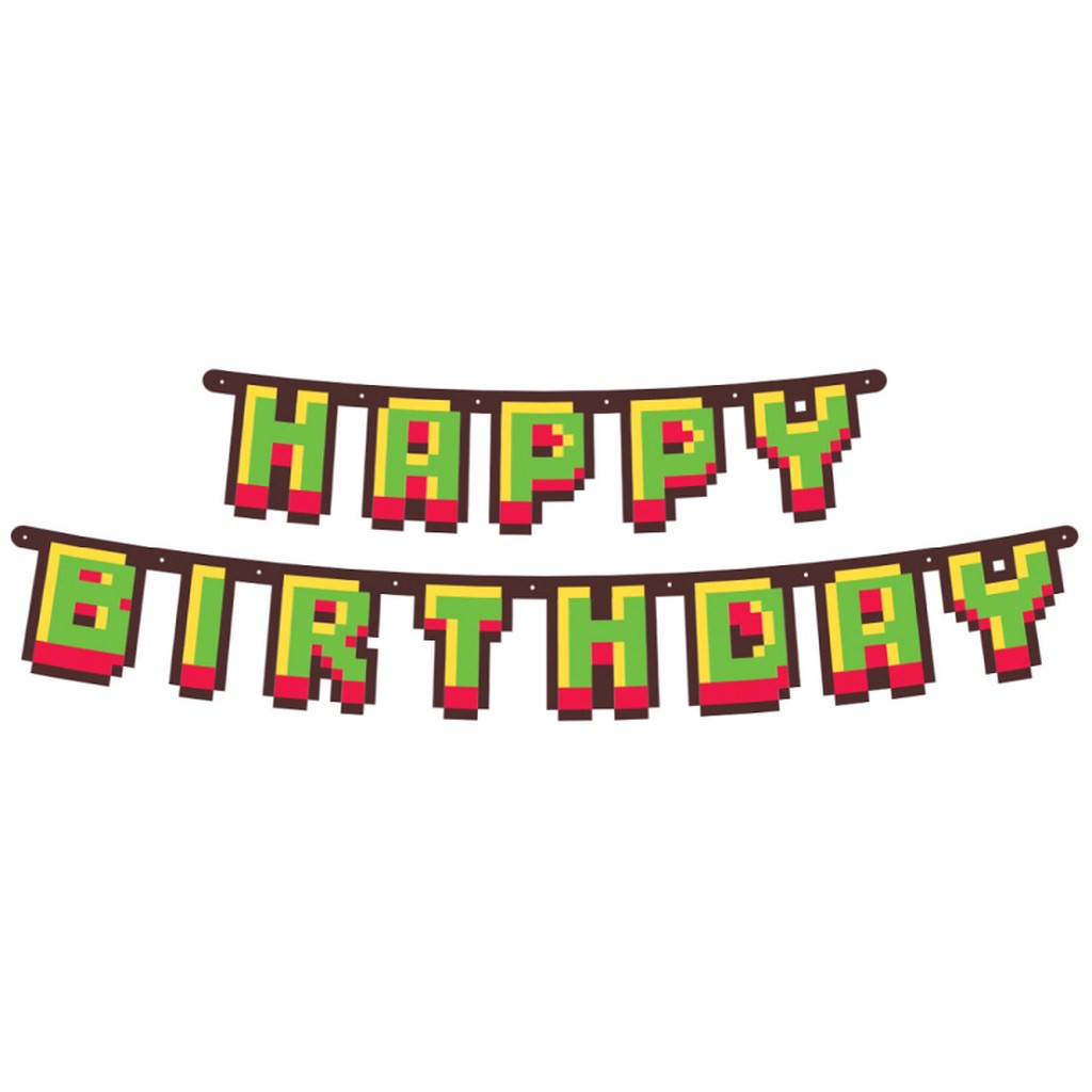 Gamer Birthday guirlande 160 cm