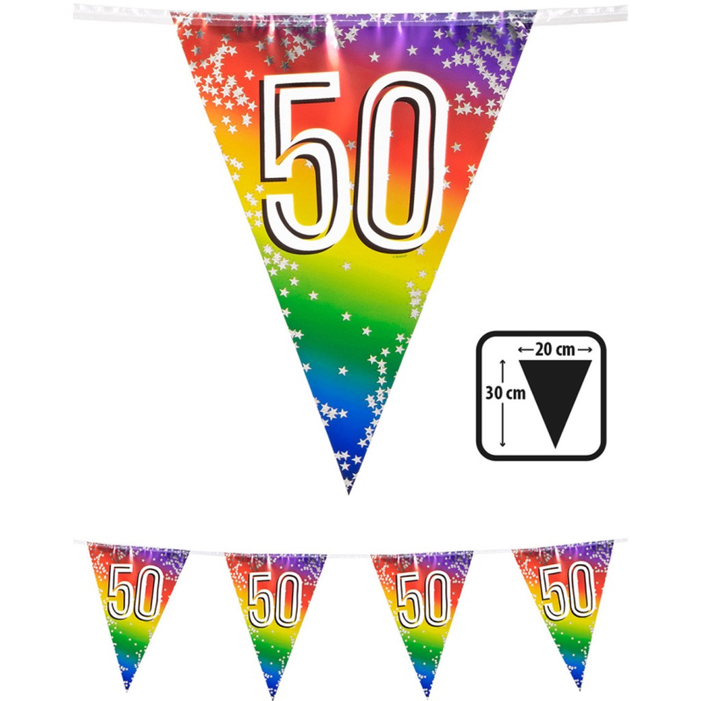 Flagguirlande 50, 6 m