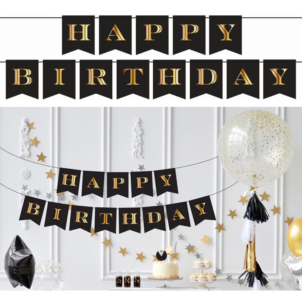 Happy Birthday guirlande 2,5 m