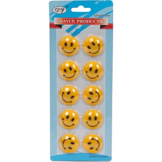 Smiley magneter 10-pak