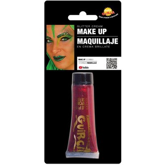 Sminke 20 ml, rød glitter