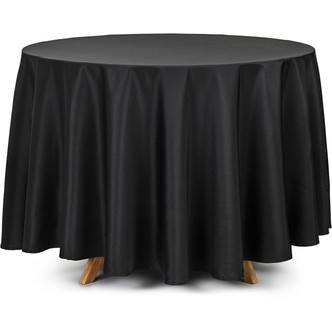 Stofdug rund, sort ø 230 cm