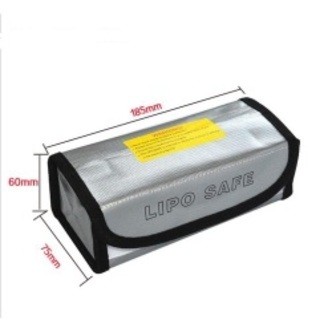 Sikkerheds-pose til opladning af LiPo batterier (18.5x7.5x6cm)
