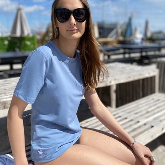 Petit Crabe Elle kortærmet UV soltrøje DAME - petrol