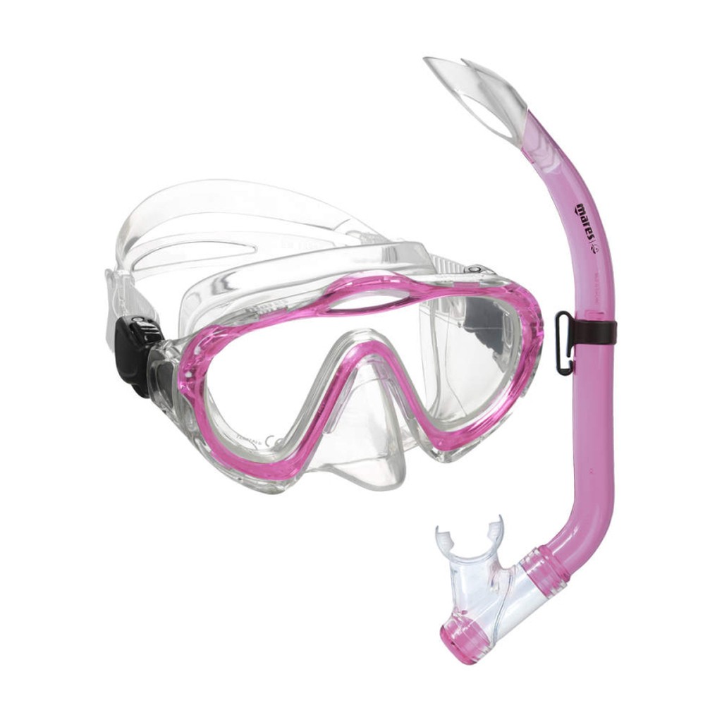 Mares Sharky 4-7 år junior maske/snorkelsæt pink