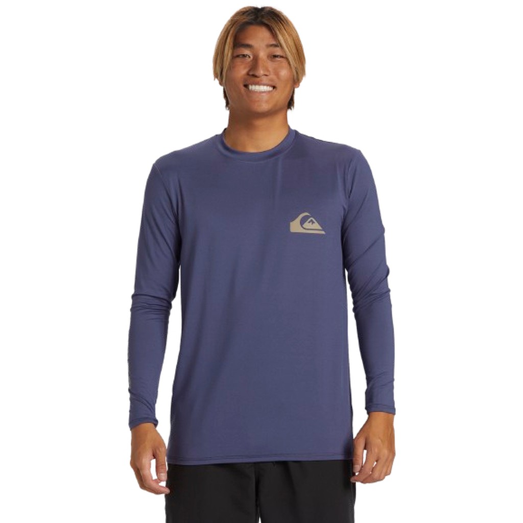 Quiksilver everyday langærmet UPF 50+ t-shirt -  crown blue
